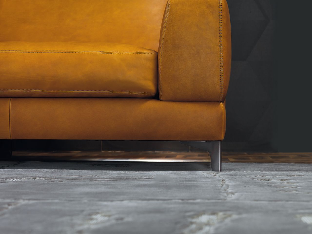 3-местный кожаный диван Borzalino Бен ARCH-00024119 - Вид №4