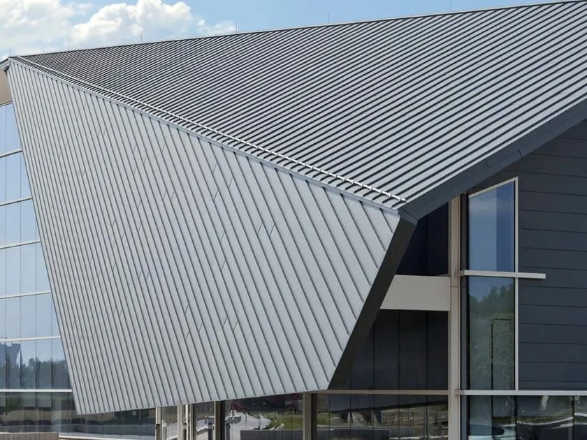 Вентилируемая крышка из титанового цинка VMZINC VMZINC® DOPPIA AGGRAFFATURA ARCH-00123122