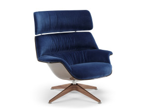 Спицевое вращающееся кресло с высокой спинкой