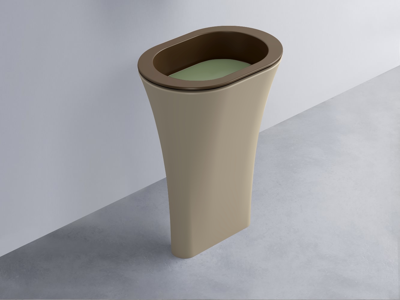 AMLA65-CA+AMPILO-AG+AMCOLO-AV Раковина Amedeo Ovale отдельностоящая cielo Enjoy + Amedeo Ceramica Cielo