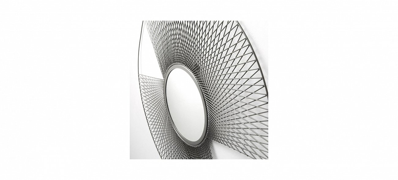 Зеркало круглое в металлической раме Vernay от La Forma LA FORMA VERNAY 153268 Серый  - Вид №1