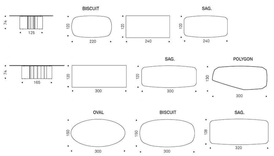 Керамический и стальной бочковый стол Cattelan italia Papel ARCH-00151171 - Вид №7