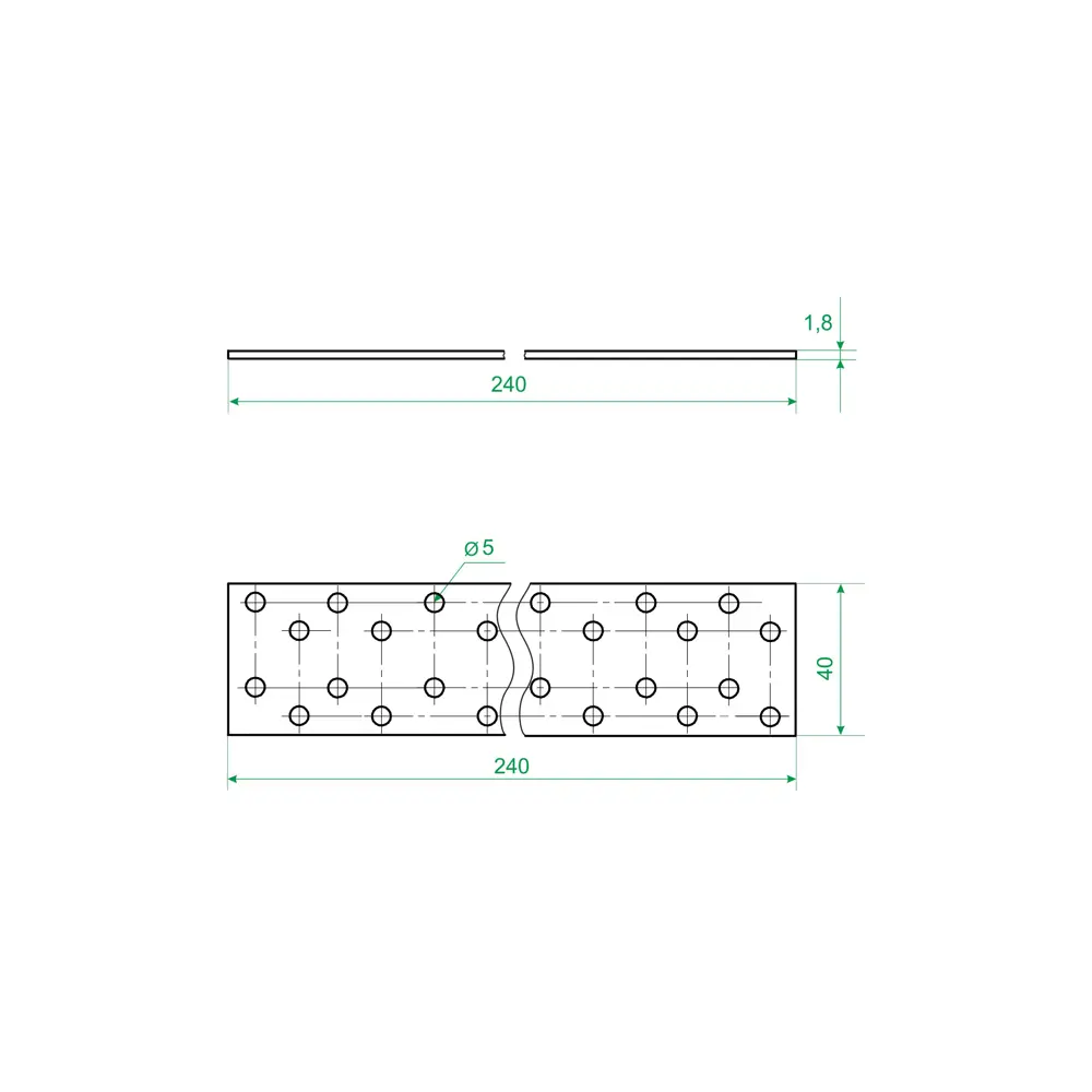 Santreyd Соединительная пластина для стропил и мебели 240×40 мм 84857761 STLM-0056239 - Вид №4
