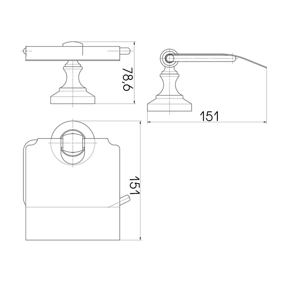 Бумагодержатель Raiber RB52007 RB52007 Santreyd  - Вид №2