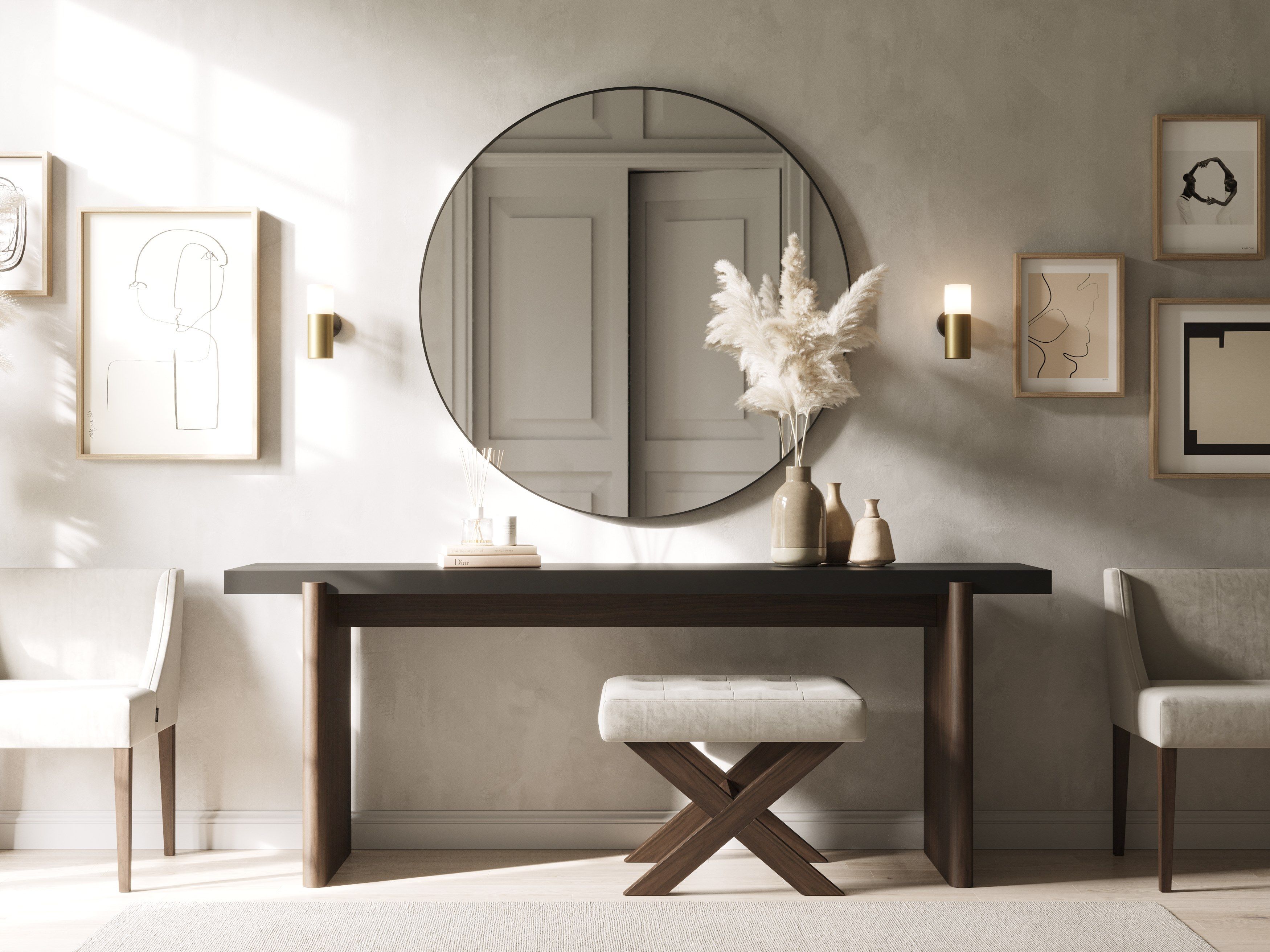 Настенное круглое зеркало Stylish Club Niagara ARCH-00096671 - Вид №2