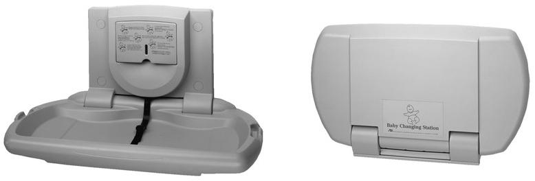 Ponte Giulio Пеленальный столик для общественных туалетов из пластика Bagnocucciolo®-standard F70aps01 - Вид №1