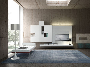 Деревянная секционная оборудованная стена