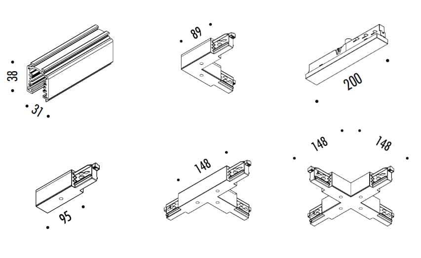 Освещение трека DAVIDE GROPPI BINARIO TRIFASE ARCH-00025338 - Вид №3