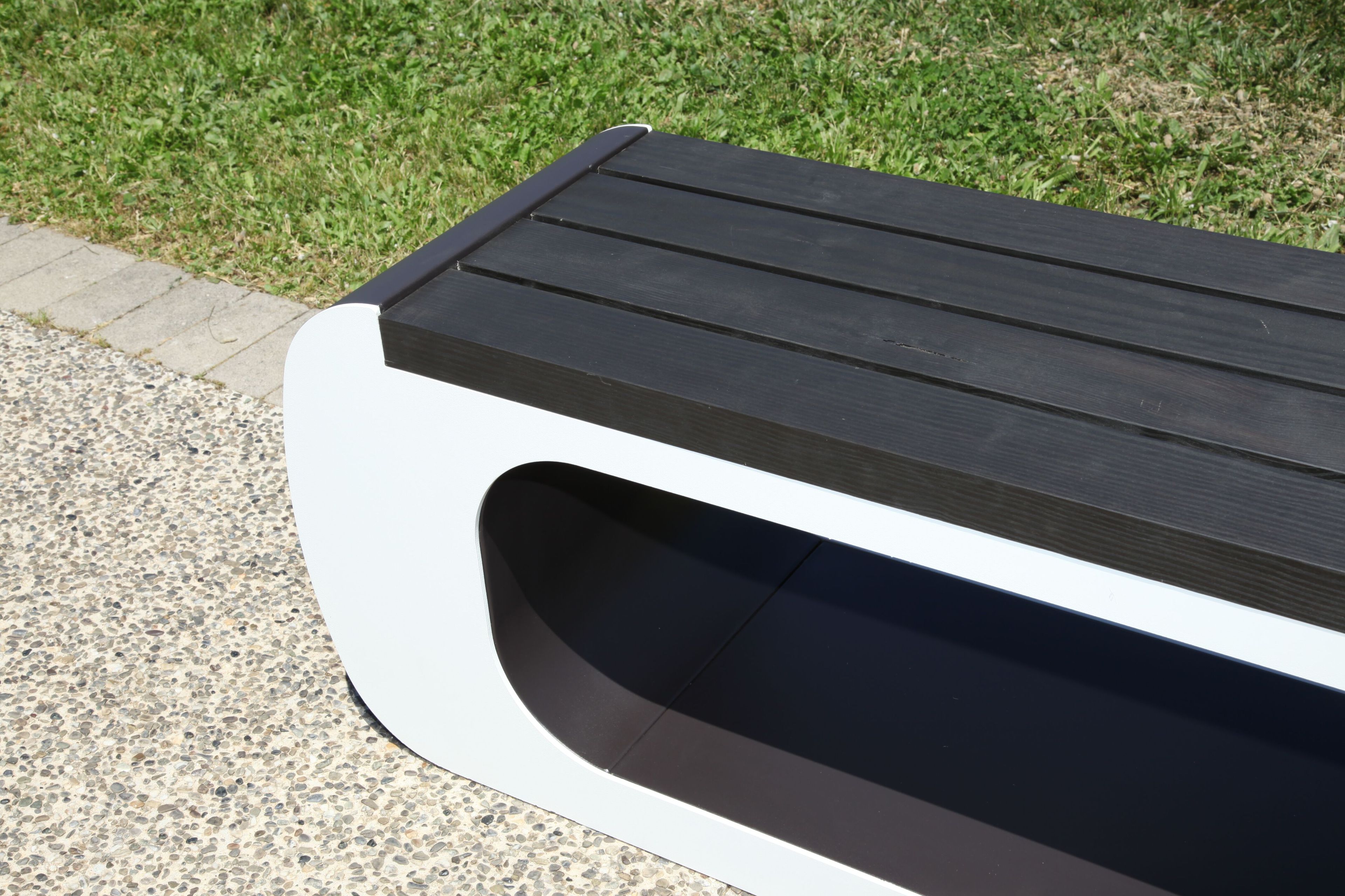 Стальная и деревянная скамья без спинки CITYSì ARMONY ARCH-00045270 - Вид №18