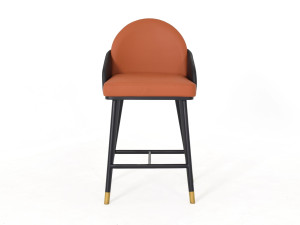 Высокий стул со спинкой и подставкой для ног