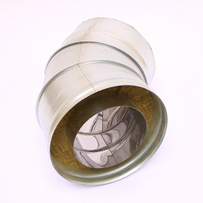 Сэндвич-колено 135" Ferrum Ф160х250 оцинкованная сталь (430/0,5мм) FD07160N4FC - Вид №3