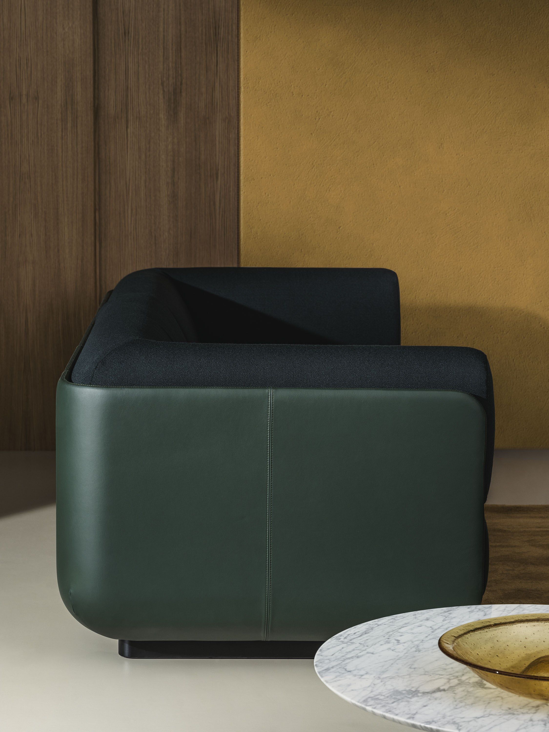 2-местный кожаный и тканевый диван Arper Shaal ARCH-00037216 - Вид №9