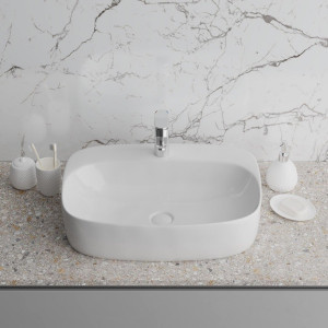 GR-3027 Накладная раковина на столешницу  прямоугольная Grossman