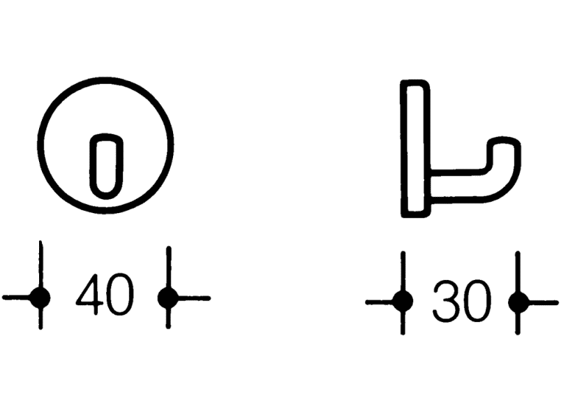 801.90.010 одиночный крючок HEWI System 111 | Polyamid  - Вид №22