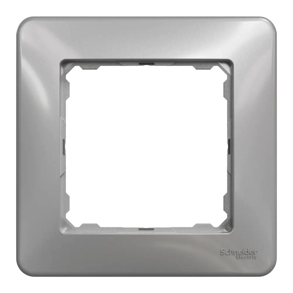 Рамка для розеток и выключателей Systeme Electric Sedna Design 1 пост, цвет алюминий 84828163 STLM-2051810