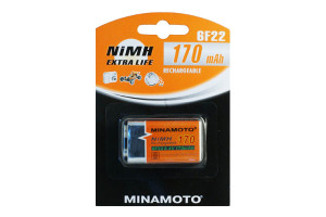 16375170 Аккумулятор 6F22, 170mAh, 1 Card 5111 MINAMOTO