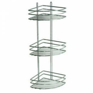 Полка угловая 3-эт. выс.полуовал к стене 20х20х62 4230