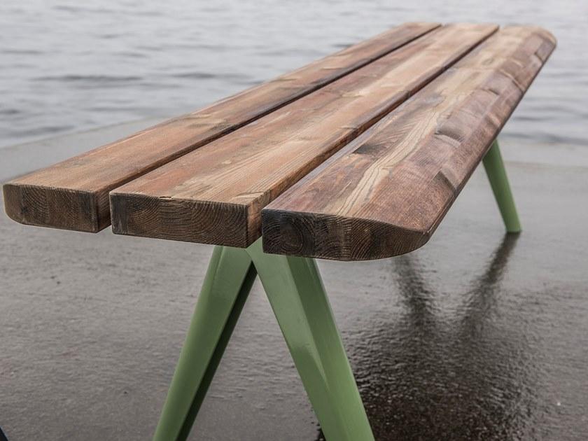 VESTRE Скамья из стали и дерева без спинки Nunu sun-id-1367646 - Вид №8