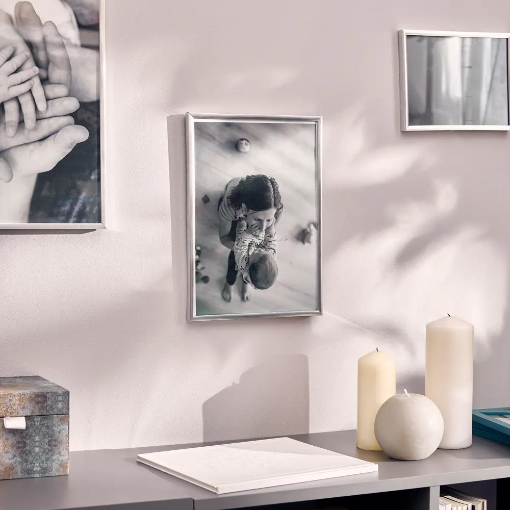 Фоторамка Inspire Lila серебристая для фотографий 21×29.7 см 89050561 STLM-0836187 - Вид №4