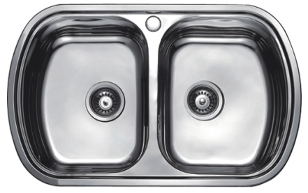 HB4980T Кухонная мойка , полированная сталь Haiba 