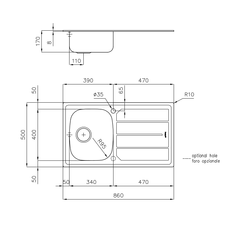 118646x Мойка S1000 1186 46x Fosterspa  - Вид №1