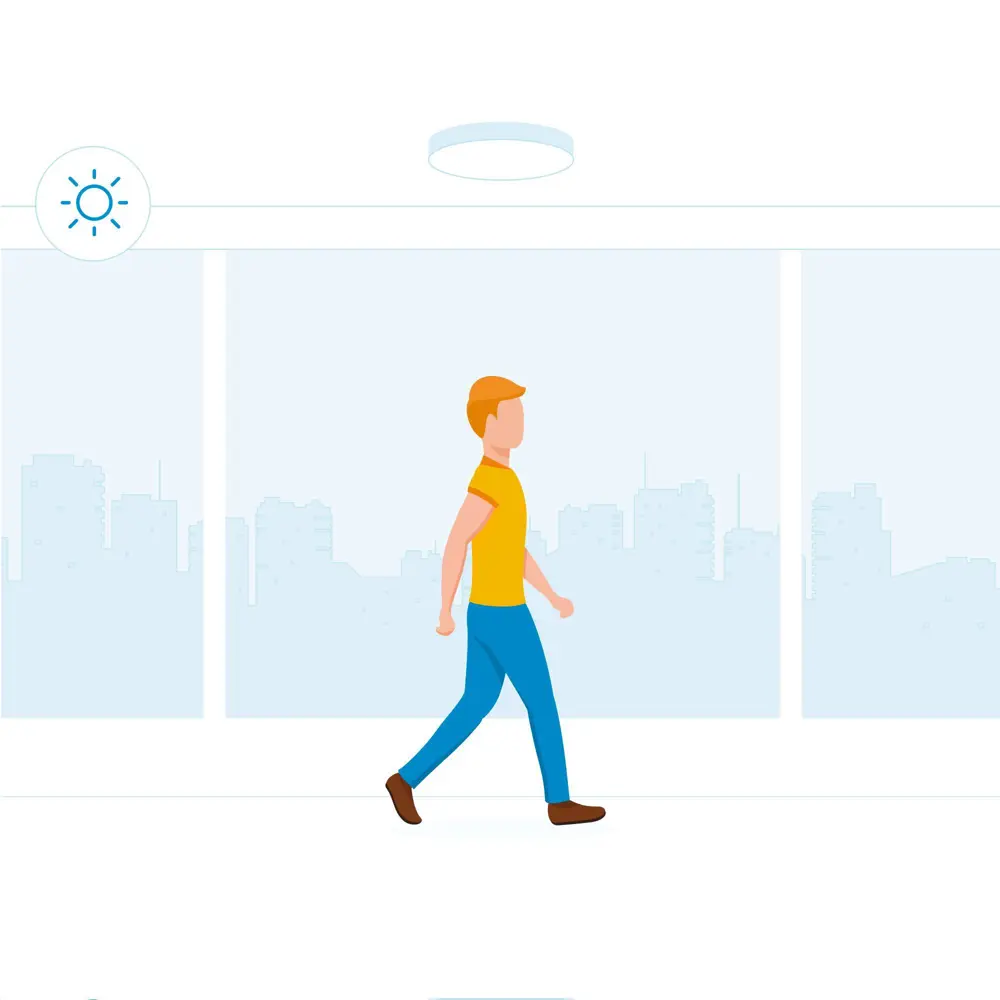 Лампа светодиодная RL-3101 с датчиком движения и освещенности RUBETEK STLM-2172735 - Вид №5