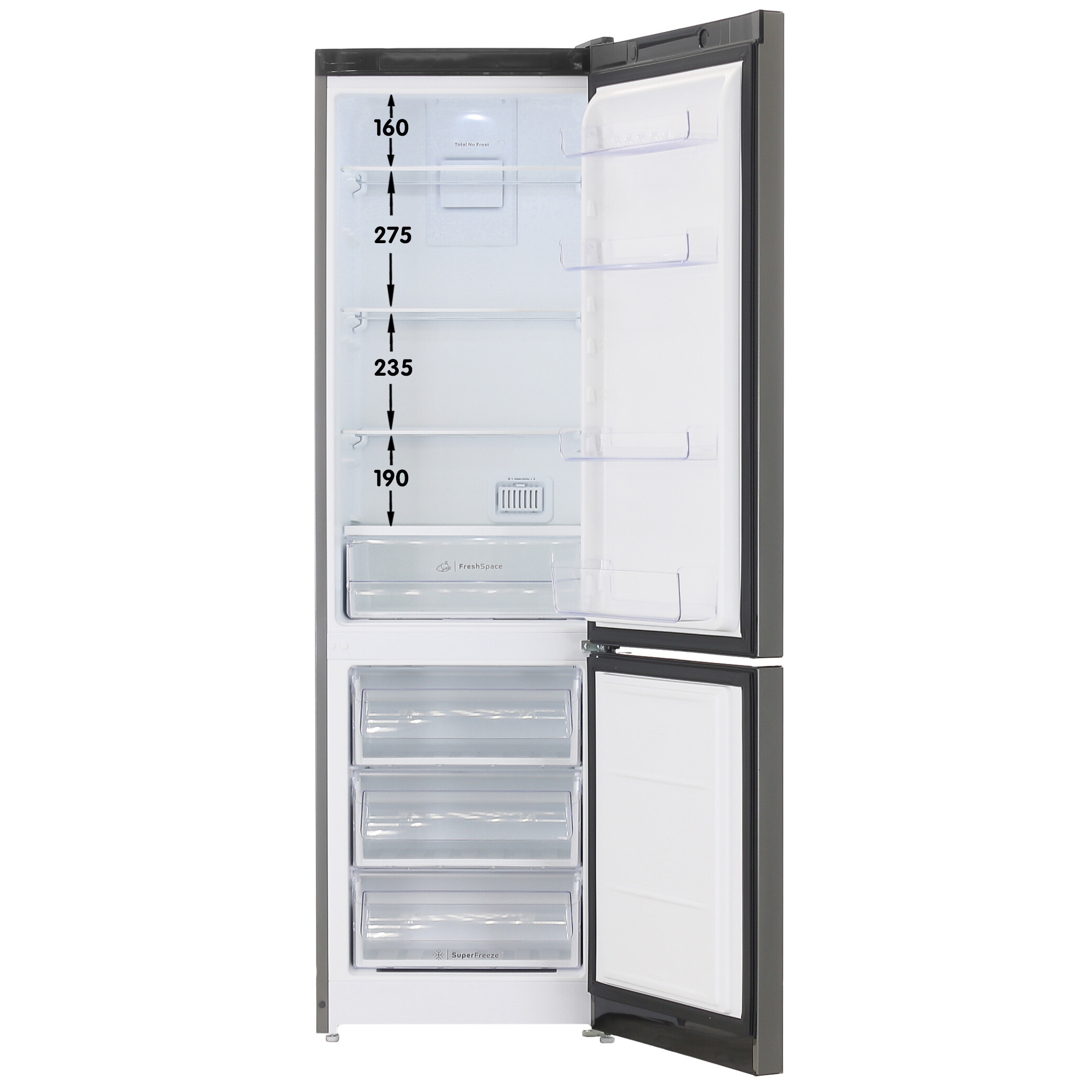 9086582 Холодильник с морозильником   Indesit ITS 5200 NG серый STDN-0132424 - Вид №1