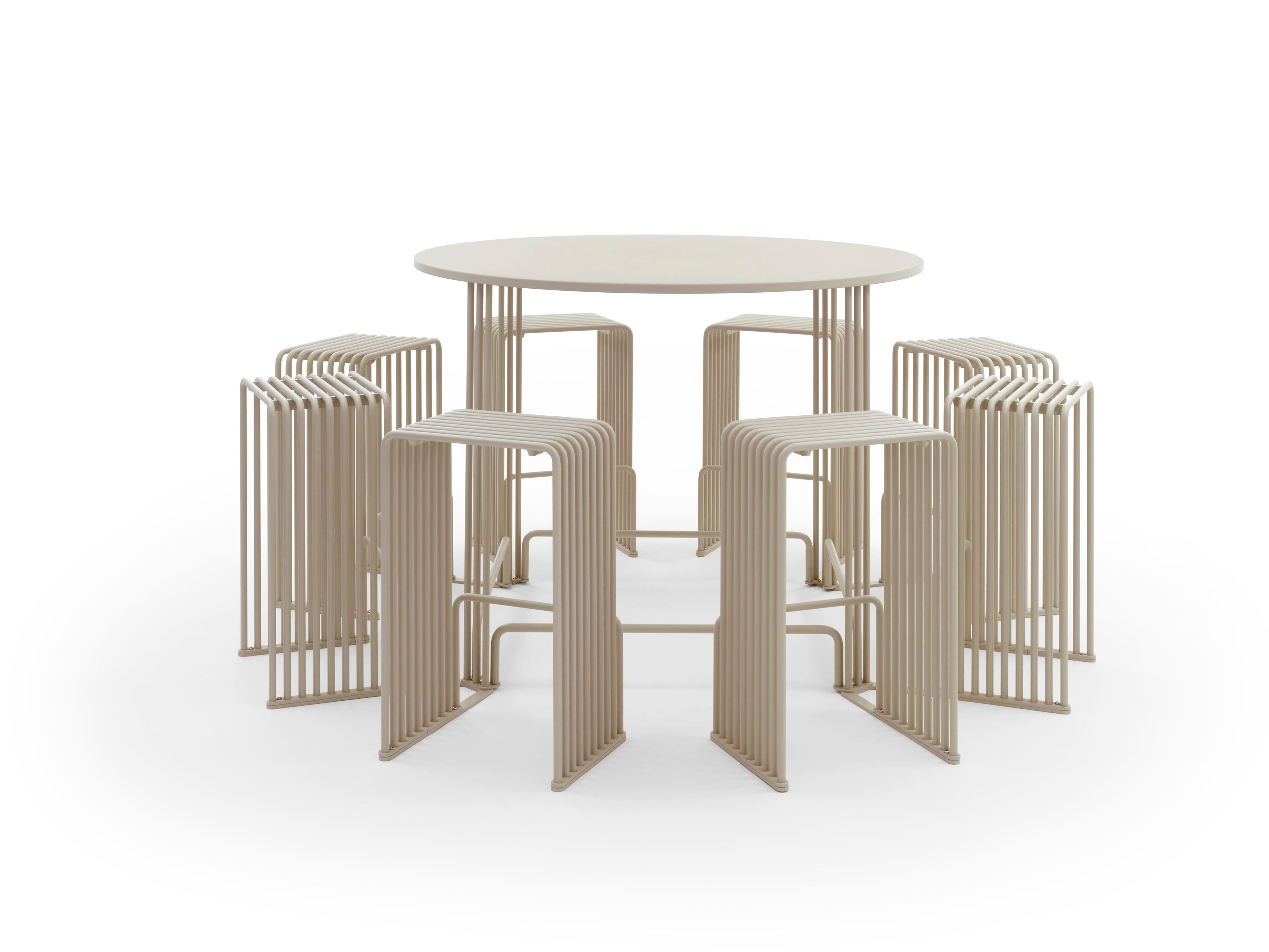 Высокий стол для общественных мест со встроенными стульями Urbantime Zeroиндексы.015 ARCH-00150029 - Вид №3