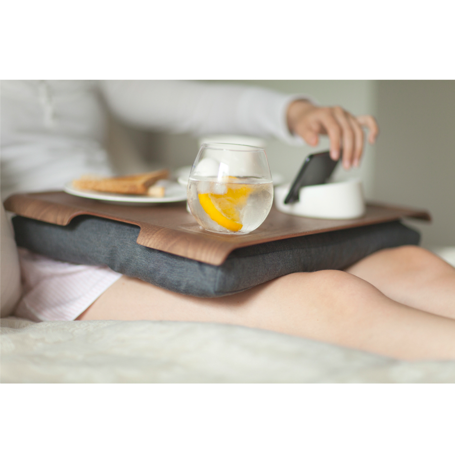 261303 Подставка с деревянным подносом anti-slip, орех Bosign  - Вид №3