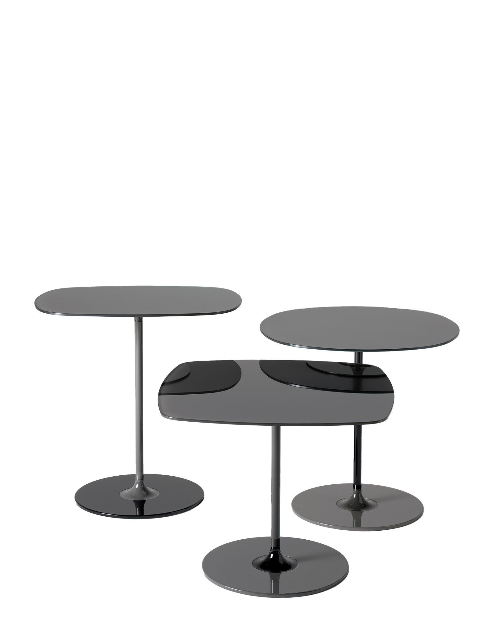 Круглый журнальный столик с хрустальной столешницей и стальным основанием Kartell Тьерри ARCH-00012249 - Вид №14