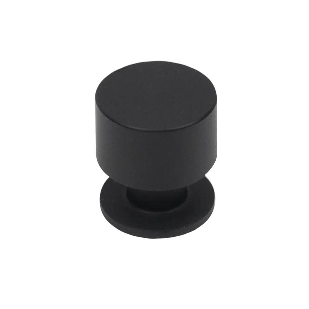 AKS Ина - мебельная ручка-кнопка матовый черный 88900470 STLM-1488453