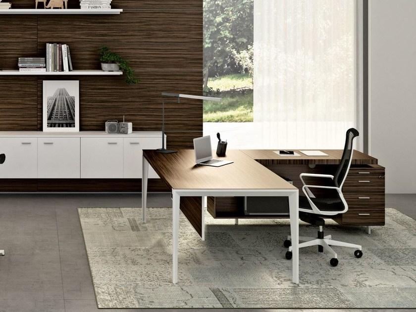 Quadrifoglio Исполнительный угловой письменный стол с ящиками X9 sun-id-1356506 - Вид №8