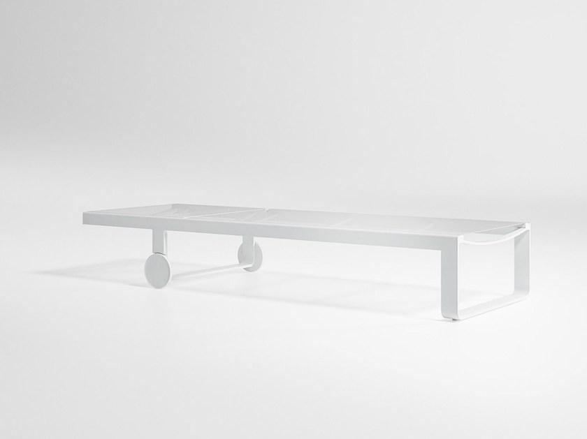 GANDIABLASCO Садовая кушетка с откидной спинкой batyline® на колесиках Flat textil sun-id-1389109 - Вид №2