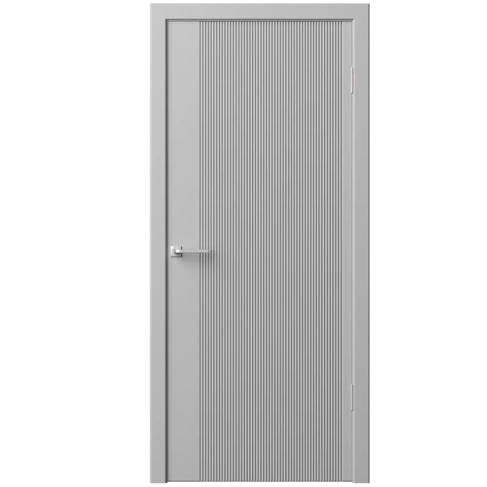 Дверь межкомнатная глухая Синди-5 70x200 см эмаль цвет гейнсборо с замком и петлями 89396716 STLM-2096011 RUMAX  - Вид №1