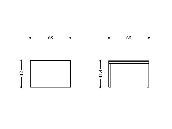 Прямоугольный журнальный столик LAMM ARCH-00082037 - Вид №2