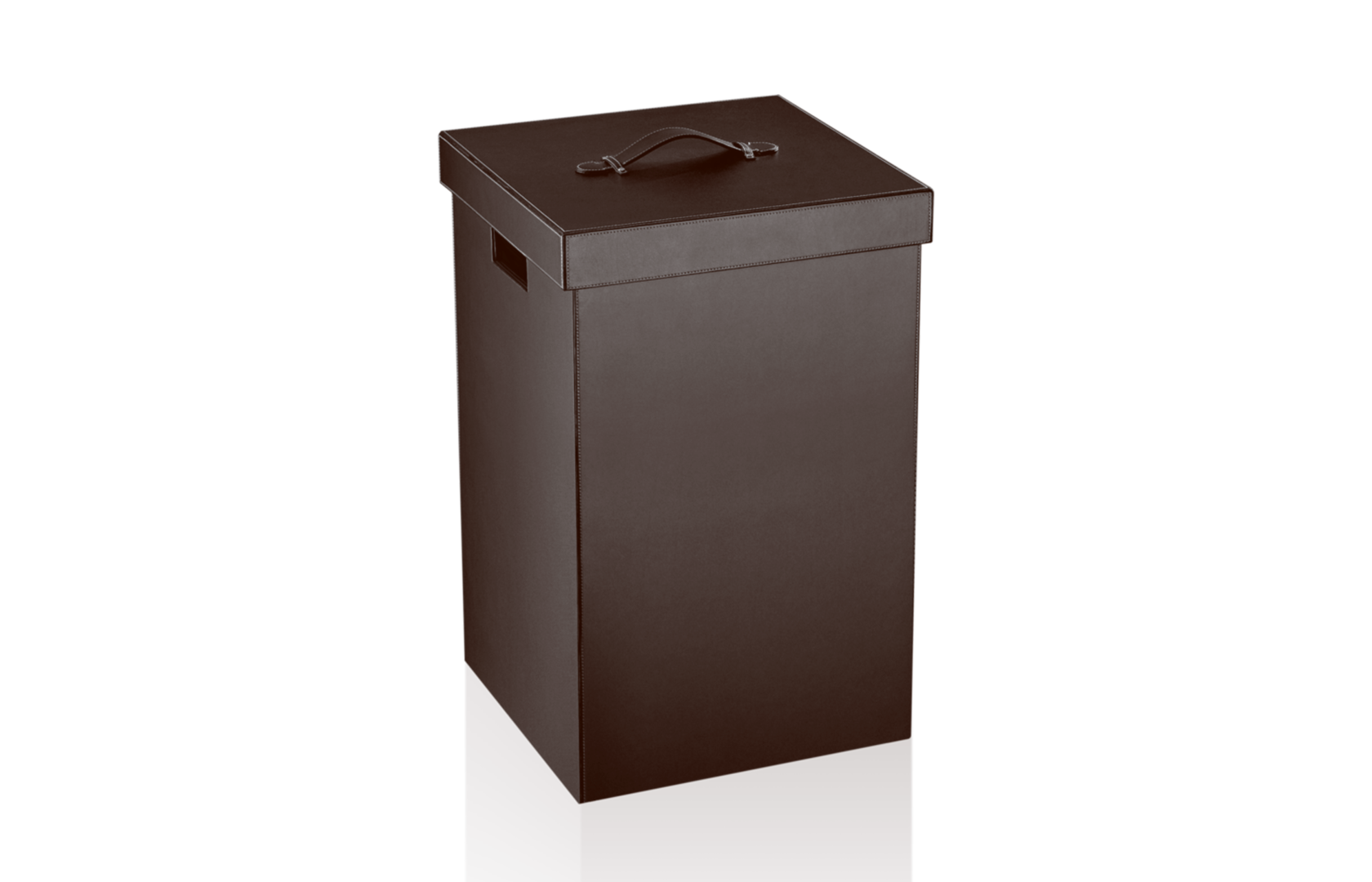 Корзина для белья BROWNIE WB DECOR WALTHER Имитация кожи белая 924750  - Вид №3