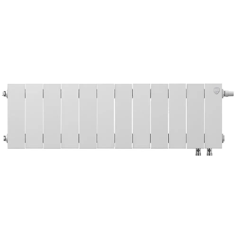 Радиатор секционный Royal Thermo Pianoforte VDR 200/100 14 секций нижнее правое подключение биметалл белый 86733734 STLM-2000253  - Вид №1