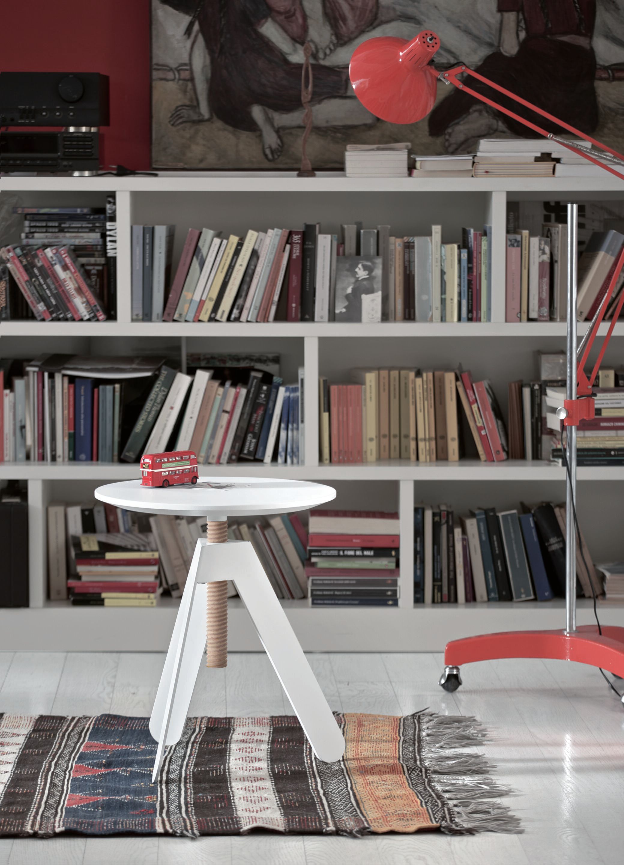 Журнальный столик с регулируемой высотой из стали и дерева Bontempi Casa BASALTO ARCH-00152127 - Вид №2