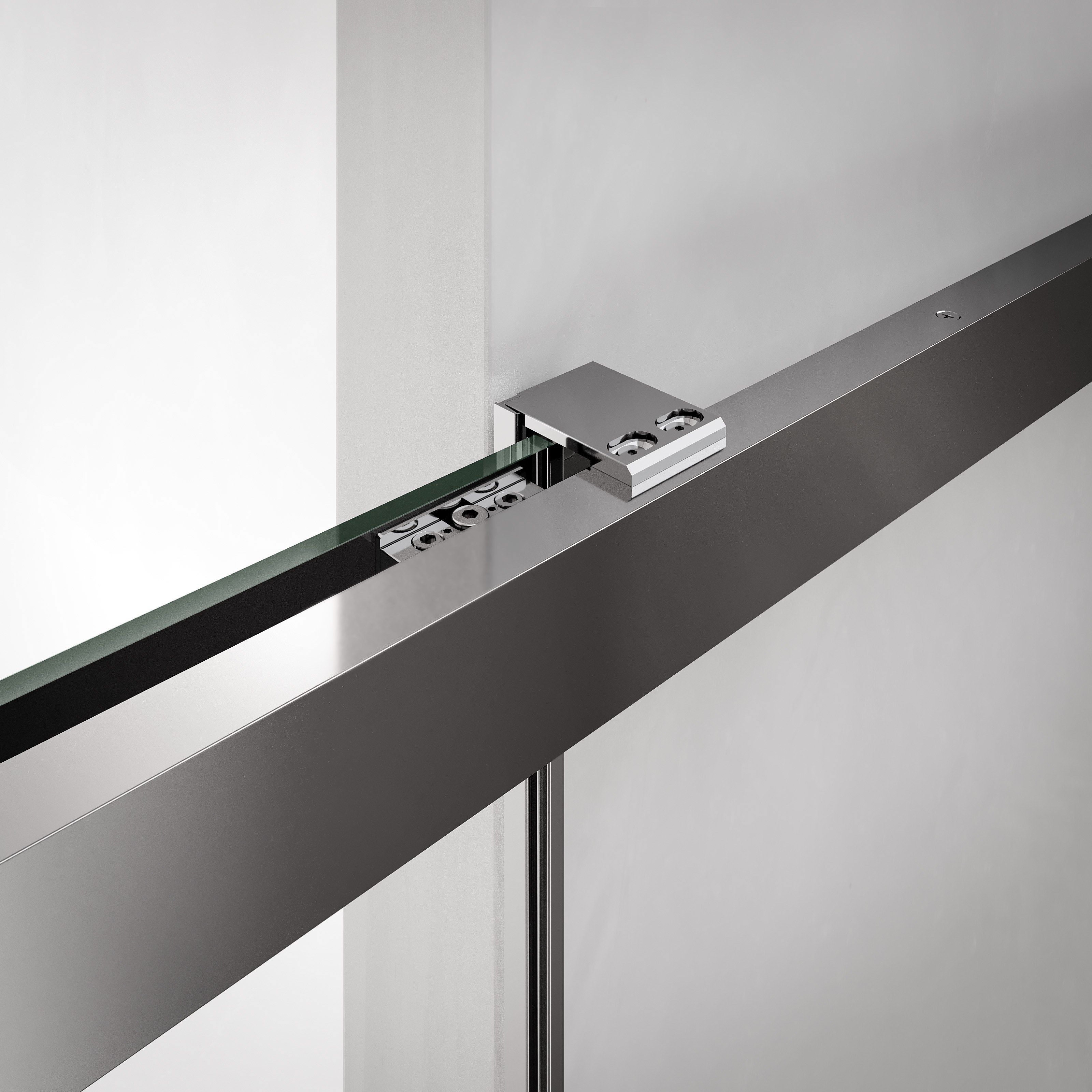 Алюминиевая и стеклянная душевая кабина с раздвижной дверью DUKA вода 5000 ARCH-00118515 - Вид №39