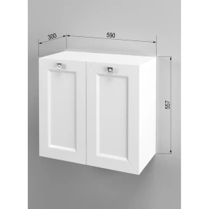91280890 Шкаф подвесной Regent style Шкгранд2корз шкгранд2корз 30x55.7см цвет белый STLM-1322419