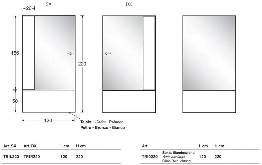 ARTELINEA Прямоугольное зеркало в настенной раме  Tri  - Вид №4