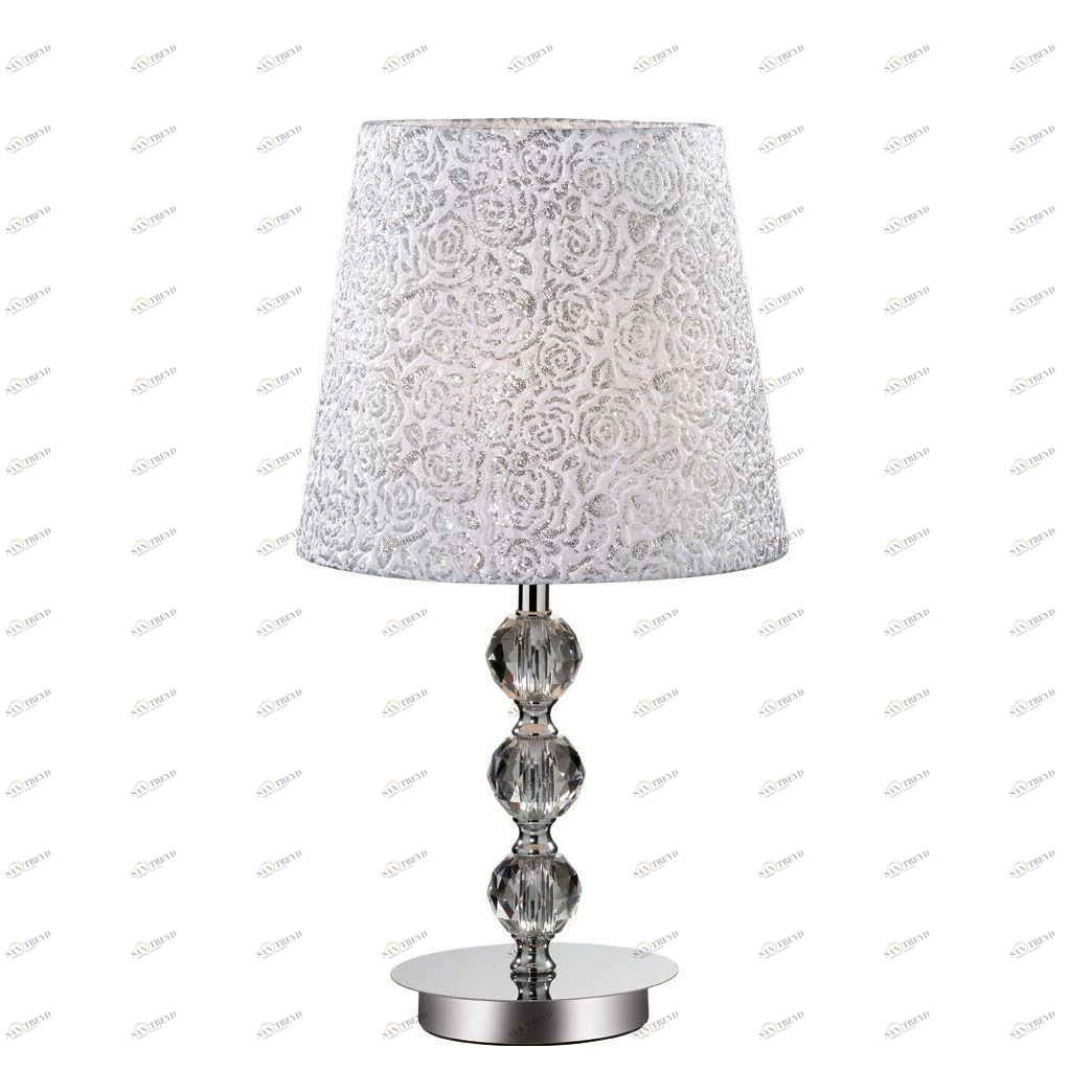 Настольная лампа Ideal Lux Le Roy TL1 Medium IDEAL LUX КЛАССИЧЕСКИЕ 080754 Белый;серебро 