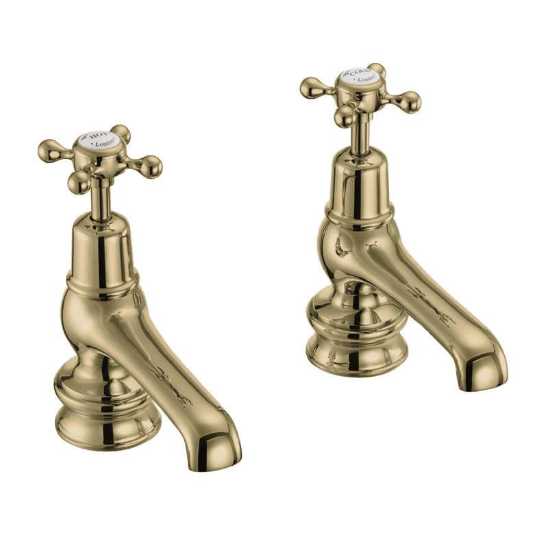 Burlington Кран для бассейна Claremont Regent 5 " Полный оборот с белым акцентом в Chrome CLR2  - Вид №3