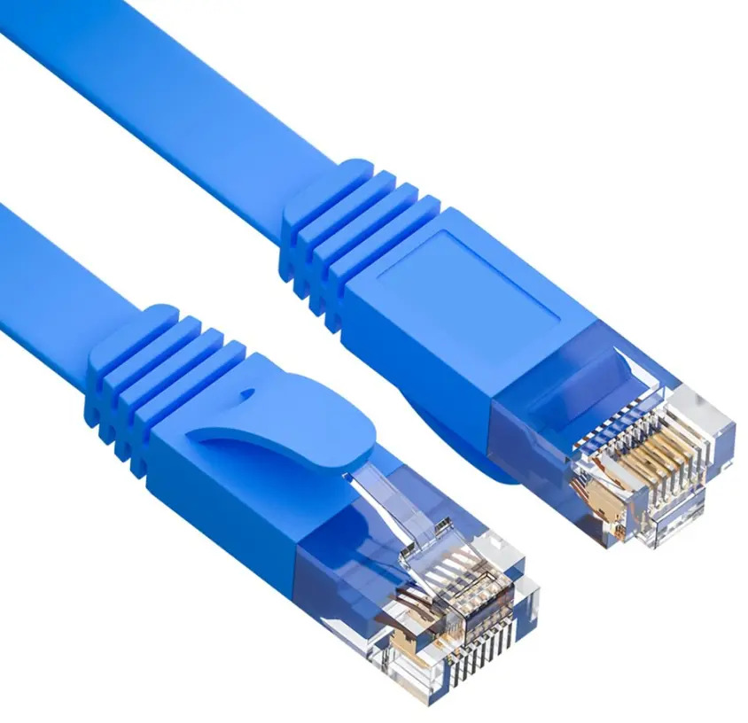 91247965 Патч-корд плоский Ripo UTP4 Cat 6 RJ45-RJ45 PVC 1.8 м цвет синий STLM-1107018
