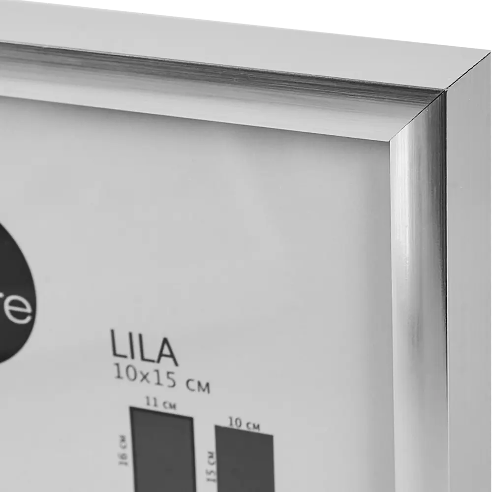 Фоторамка Inspire Lila серебристая 10x15 см с экологичным дизайном 89050556 STLM-0823423 - Вид №1