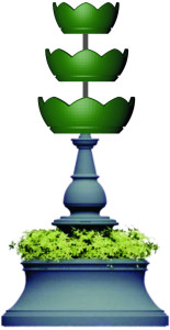 AME3.01-VO.AM АМПИР Елочка 3, конструкция, цветочница с термо-чашами LAB.Space