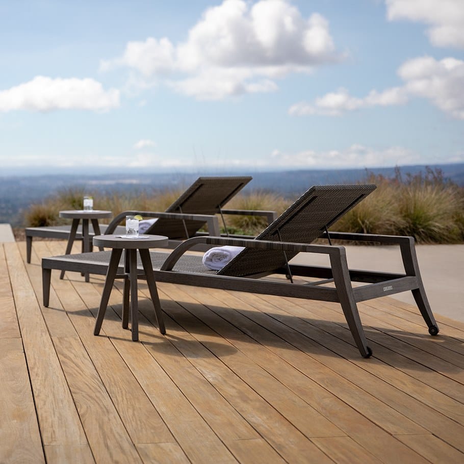 Садовая кровать из тикового дерева с подлокотниками JANUS et Cie Альпинарий ARCH-00107013 - Вид №4