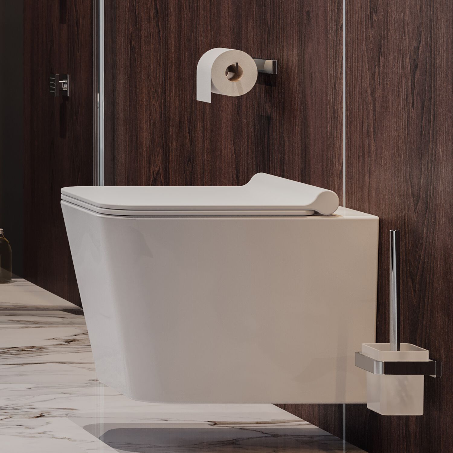 Керамический подвесной туалет OMNIRES Бостон ARCH-00043128 - Вид №3