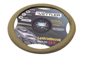 16284467 Оплетка на руль KLASSIKER L 39-40 см, классика, Волга винил Бежевый LLA3beige VETTLER