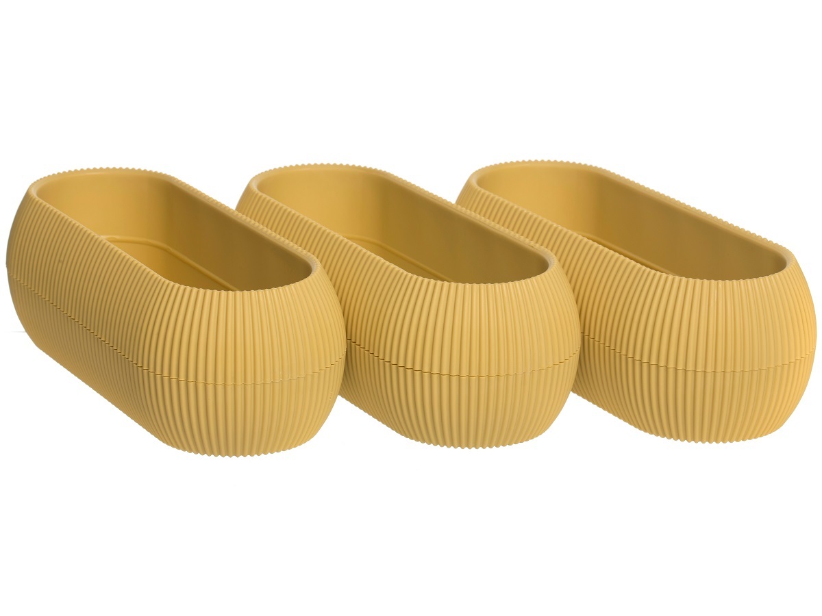 Горшок для цветов Lugo 0.55L Yellow NAVAKO 16089 - Вид №3